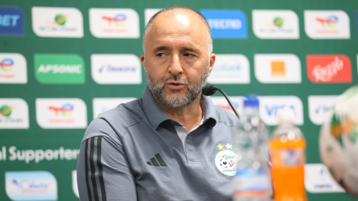 Djamel Belmadi avec l'Algérie